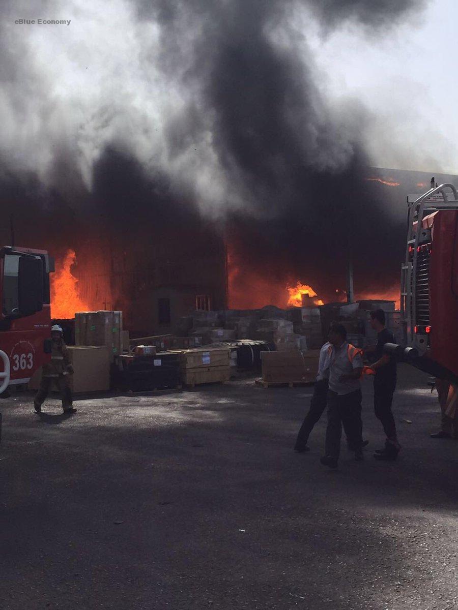 eBlue_economy_تحقيقات حول ملابسات حريق مصفاة ميناء عبدالله بعد السيطرة عليه