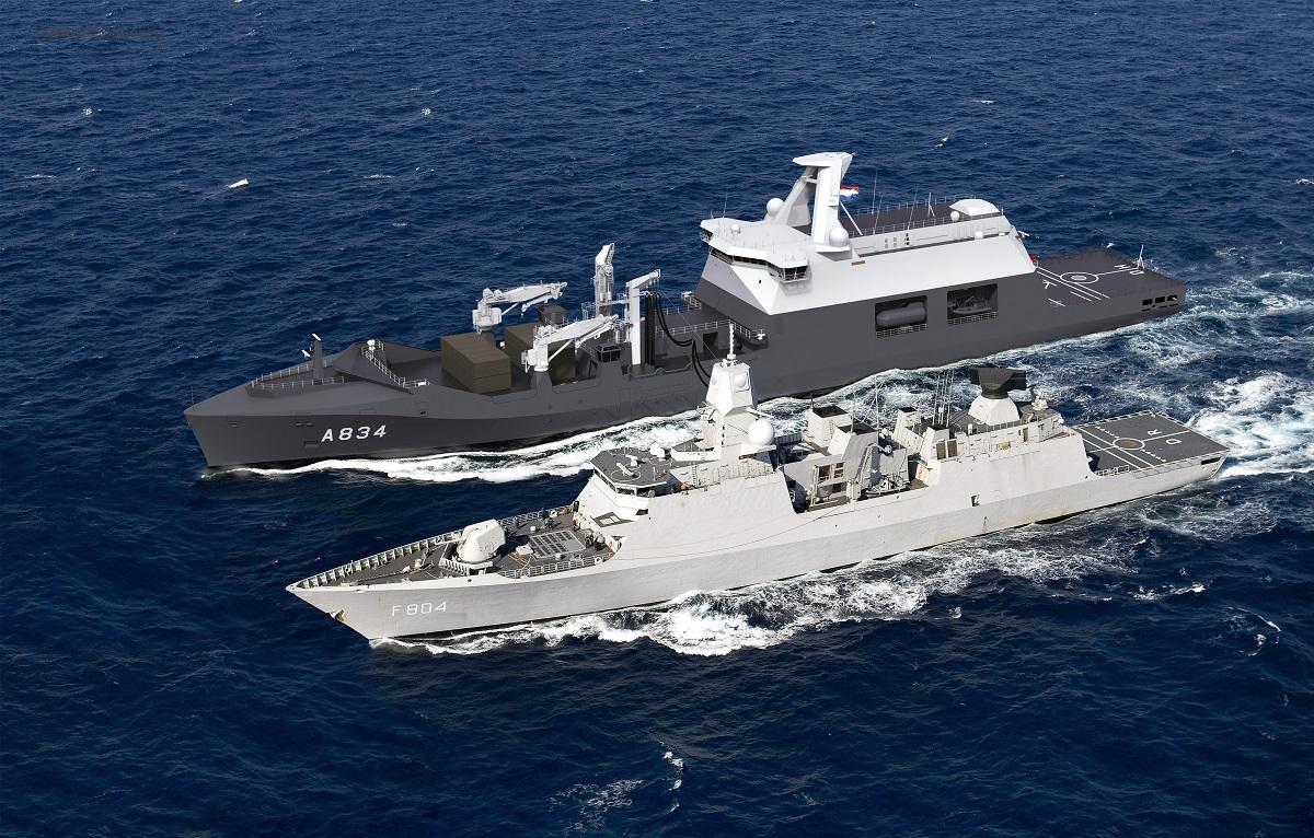 eBlue_economy_Damen Shipyards Galati lays keel of Combat Support Ship