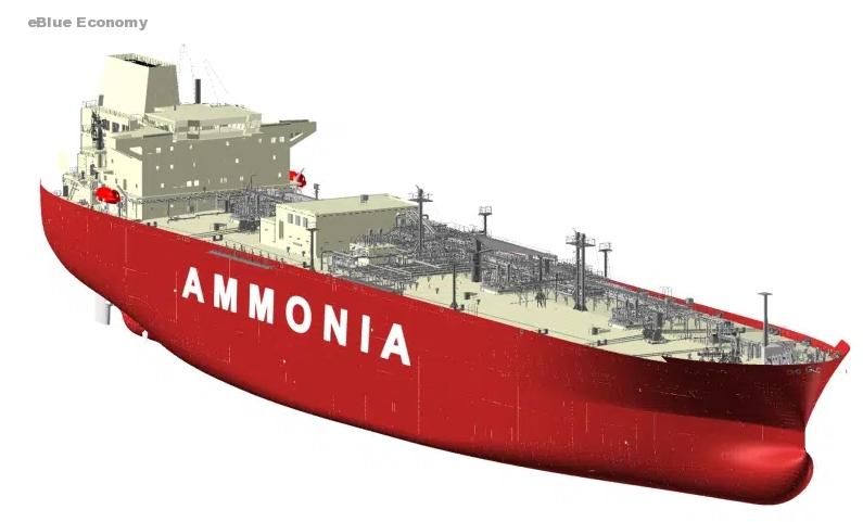 HHI &amp; KSOE receive Approval in Principle for ammonia carrier with ammonia fuel propulsion - Blue Economy - موقع بحري شامل