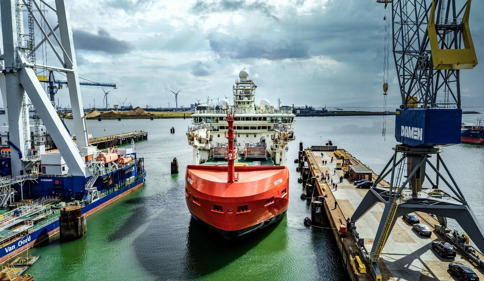 eBlue_economy_The most advanced polar research vessel in the world departs Damen Shipyards for Australia