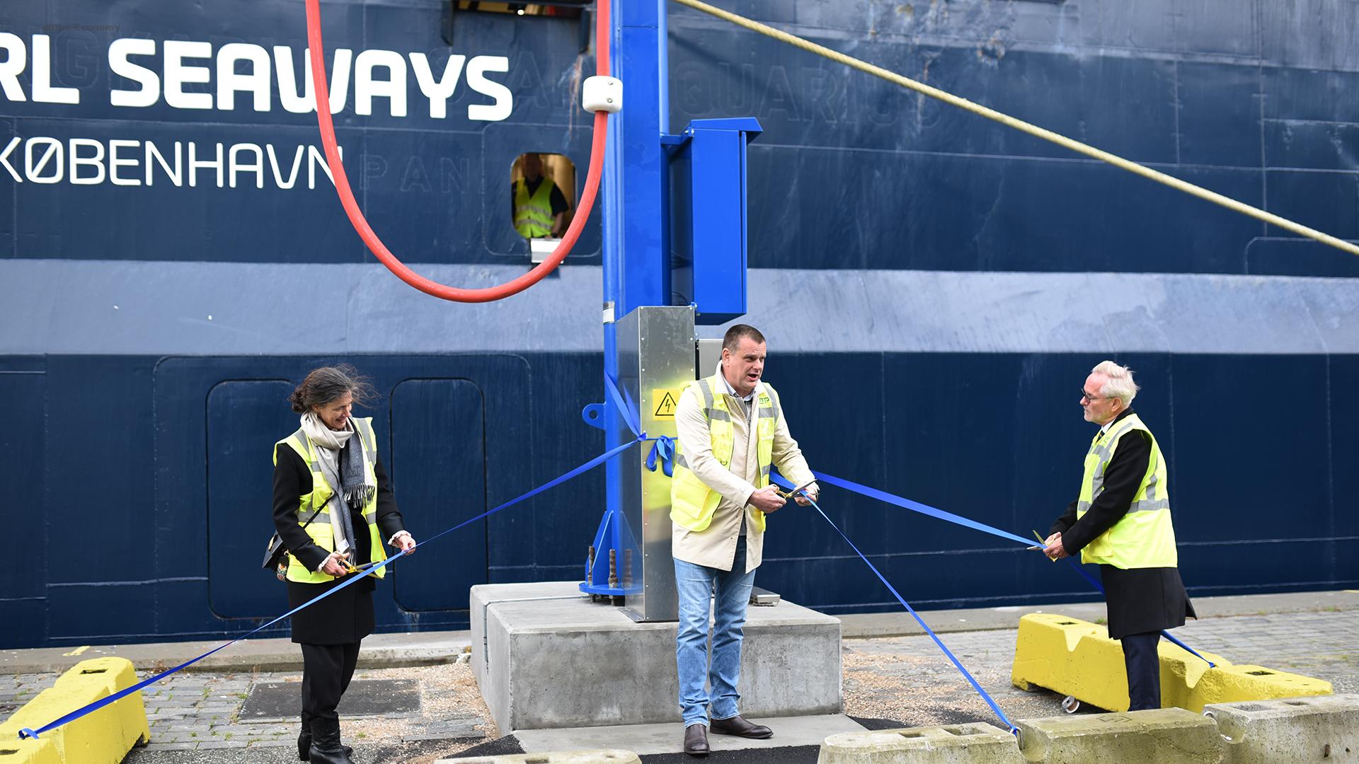 eBlue_economy_Copenhagen’s first shore power facility is inaugurated for the DFDS ferries