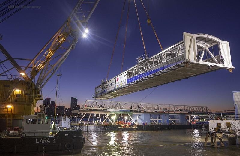 eBlue_economy_Seacombe Ferry Terminal completes new linkspan bridges installation