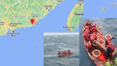 eBlue_economy_Chinese cargo ship sank in South China sea, 13 crew rescued