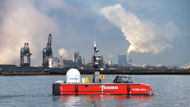 eBlue_economy_Fugro’s first unmanned ship Blue Essence sails in Rotterdam