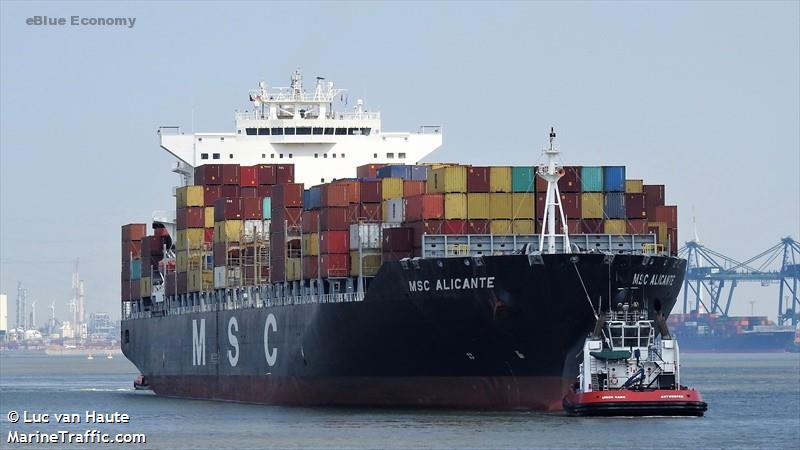 eBlue_economy_MSC container ship crashed into pier in Istanbul