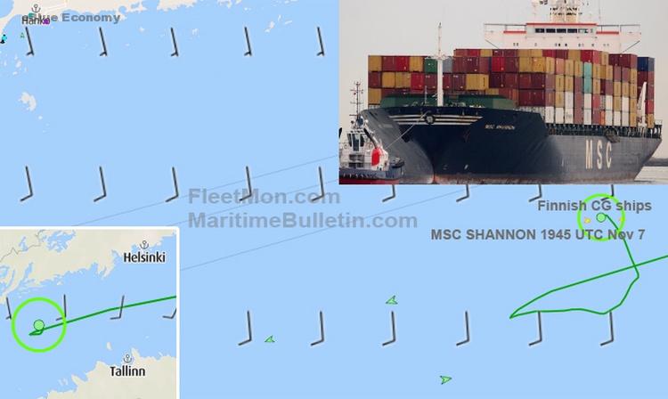 eBlue_economy_MSC container ship fire, Baltic UPDATE