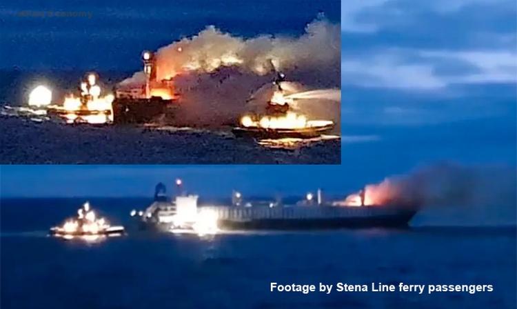eBlue_economy_Bulk carrier major fire, Gothenburg, Sweden