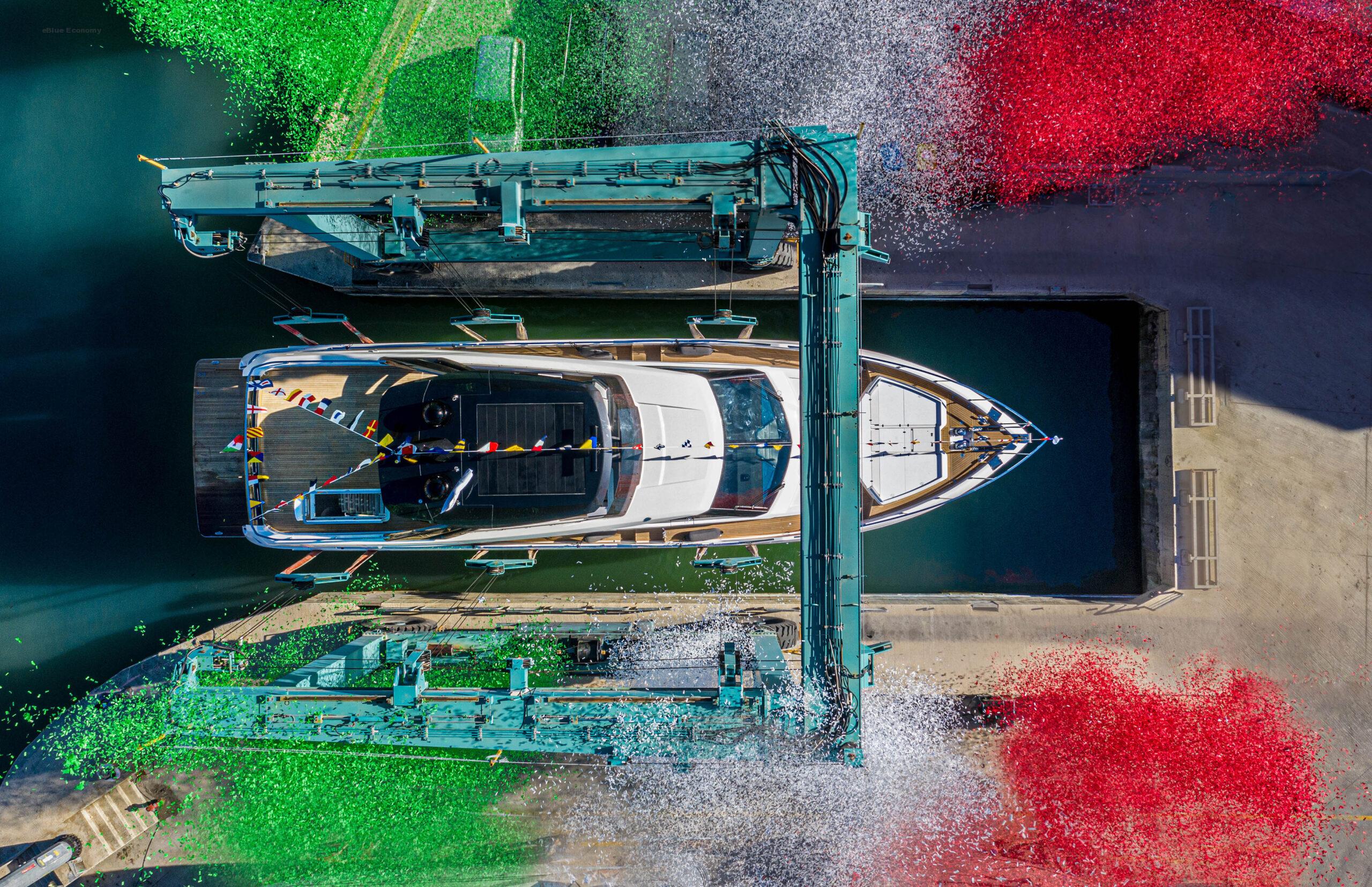 eBlue_economy_ Ferretti Yachts 780 Club B Launched at Cattolica Shipyard