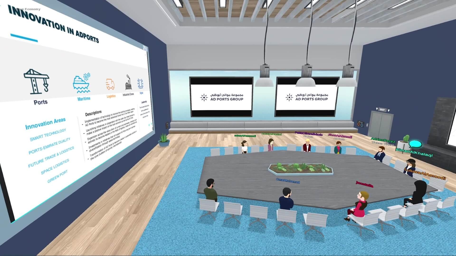 eBlue_economy_AD Ports Group Launches its UAE Innovation Month 2022 Activities in a 3D Virtual World “Metaverse”