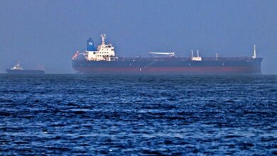 eBlue_economy_غرق سفينة إماراتية على بعد 50 كم من ميناء عسلوية الإيراني.jpg