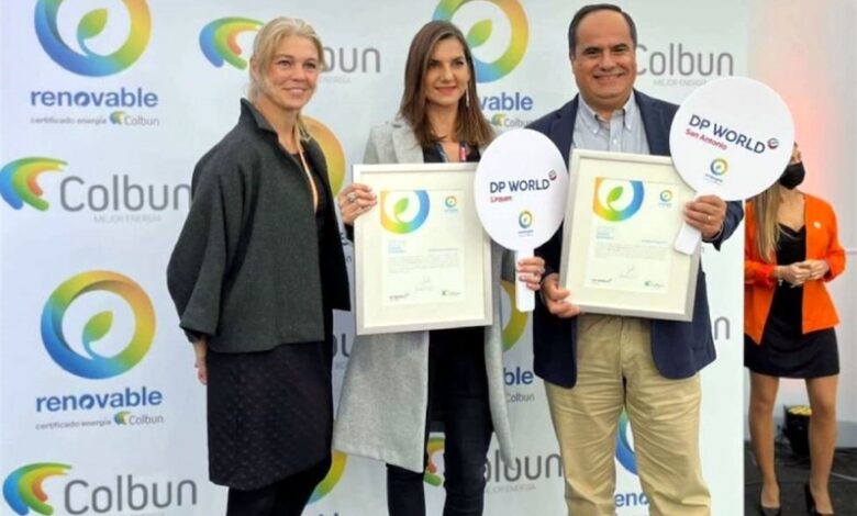 eBlue_economy_DP World Chile renews certification of 100% renewable energy
