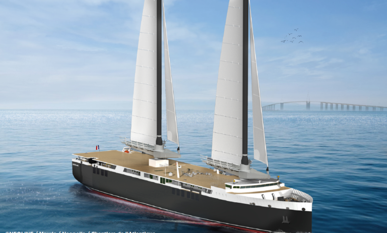 eBlue_economy_NEOLINE wind-powered merchant ship to be equipped with Solid Sail solution