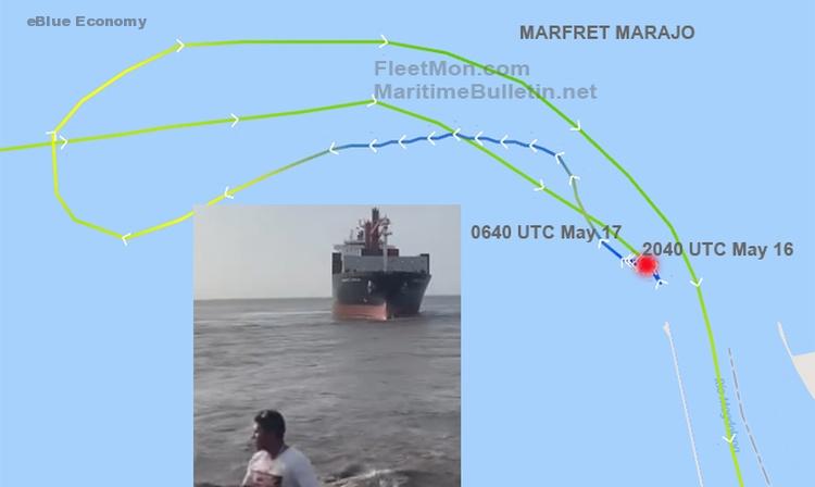 ​eBlue_economy_ French container ship grounding, Colombia
