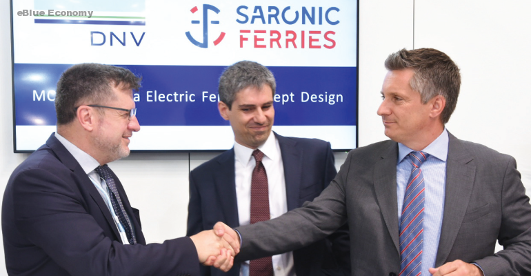 Posidonia 2022_DNV signs MOU with Saronic Ferries on development of electric ferry concept in Greece