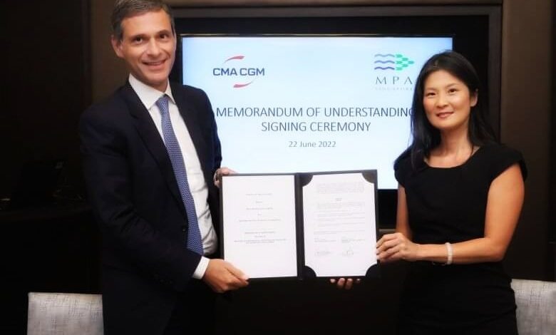 eBlue_economy_CMA CGM and Port Authority of Singapore sign MoU