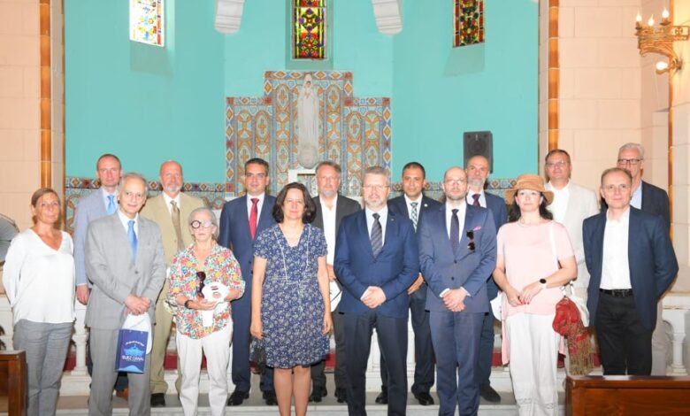 eBlue_economy_Rabie receives a high-level delegation of ambassadors of the European Union in Egypt