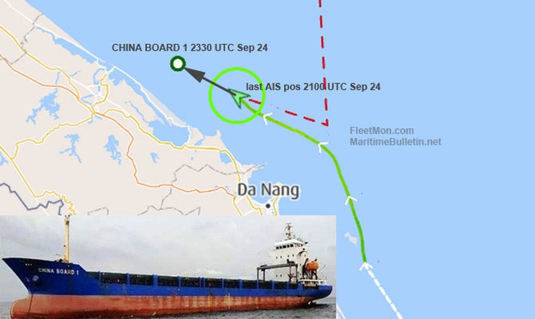 eBlue_economy_General cargo ship adrift in Gulf of Tonkin UPDATE abandoned